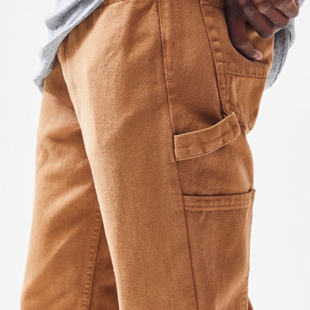 🔥PacSun Workwear Tan Slim Fit Carpenter Jeans NWT - Picture 5 of 10